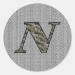 För vanlig hortensiablommigt för Monogram initial 