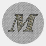 För vanlig hortensiablommigt för Monogram initial 