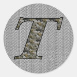 För vanlig hortensiablommigt för Monogram initial 
