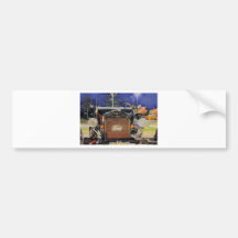 För vintageklassiker för HDR gammal hot rod Bildekal