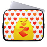 Förälskad söt chick, laptop sleeve laptopfodral
