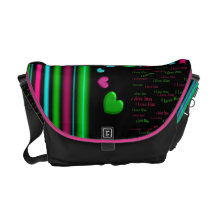 förälskat hänga lös messenger bag