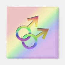 FörbindelseMale symboldesignmagnet 005 Kylskåpmagneter