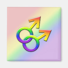 FörbindelseMale symbolmagnet 01 för regnbåge Kylskåpsnagnet