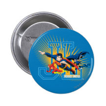 Förenade rättvisaligahjältar pins