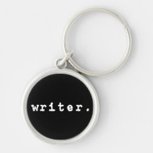 författare. (skrivmaskin) - utsmyckad keychain nyckelring