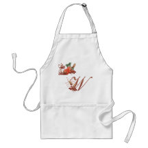 Förkläde för W för thanksgivingMonogrambrev