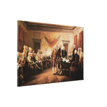 Förklaringen av självständighet, 4July 1776 Canvasdukar Med Gallerikvalitet