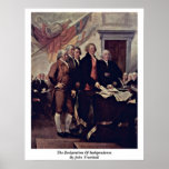 Förklaringen av självständighet av John Trumbull Print