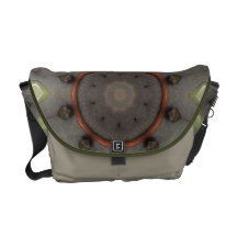 Förkoppra cirklar messenger bag