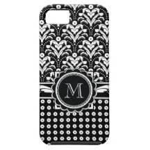 Formale Eleganz-Blumendamast des Kunst-Deko-30s iPhone 5 Fodral