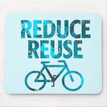 Förminska återanvänder cykeln musmattor