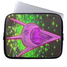 Forntida astronautbärbar datormuff laptopfodral
