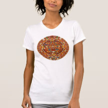 Forntida Mayan Aztec ` för symbolutslagsplatsskjor T-shirt