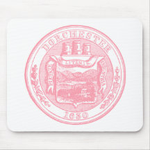 Försegla av Dorchester Massachusetts, rosa Musmatta