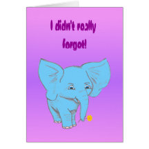 försenad elefant, kort