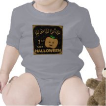 Första för barn för Halloween pumpaT-tröja
