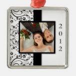 Första julfotoprydnad julgransdekorationer