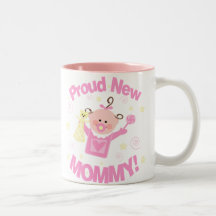 Första Time mamma av flickakaffemuggen