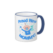 Första Time mamma av pojkekaffemuggen