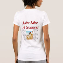 Förstörd gudinnautslagsplats t-shirt