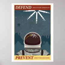 Försvara dina med- astronaut print