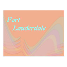Fort Lauderdale Florida pastell påskyndar vykortet