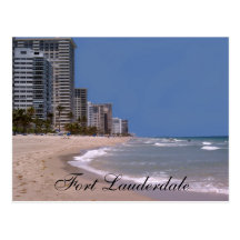 Fort Lauderdale Florida strand & havvykort