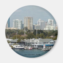 Fort Lauderdale horisont Magneter För Kylskåp