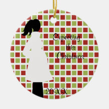 Förvänta denna julgravidprydnad juldekoration