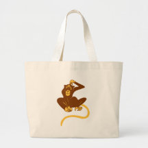 Förvirrad apa tote bag
