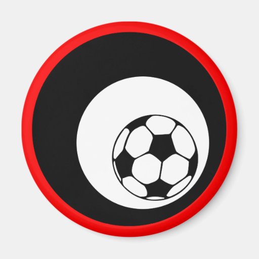 fotboll: cirklar: kylskåpsnagnet