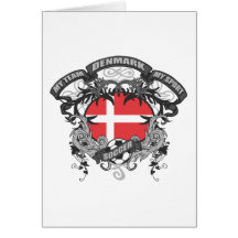 Fotboll Danmark Hälsnings Kort