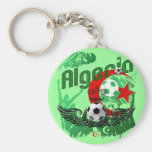 Fotboll för Algeriet grungekonst fläktar Algerie g Nyckel Ringar
