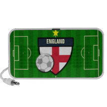 Fotboll för England fotbollflagga Laptop Högtalare
