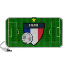Fotboll för frankrikefotbollflagga iPod högtalare