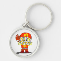 Fotboll Keychain Nyckel Ringar
