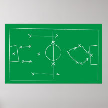Fotboll planerar grönt affischer