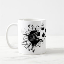 Fotboll Tearout Kaffe Muggar