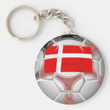 Fotbollboll av Danmark att bekläda och gåvor Nyckel Ringar