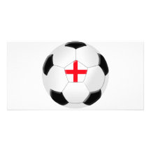 Fotbollboll - England Hälsningskort Med Foto