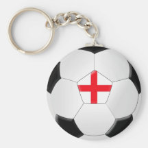 Fotbollboll - England Nyckel Ring