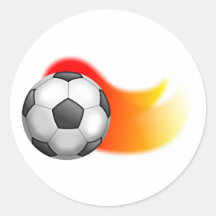 Fotbollboll Runda Klistermärken