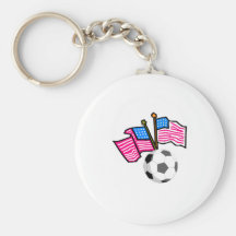 Fotbollflaggor Nyckel Ring