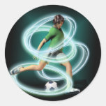 Fotbollspelare Klistermärken