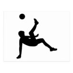 Fotbollspelare Vykort