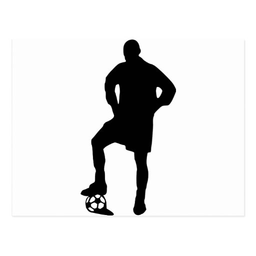 Fotbollspelare Vykort