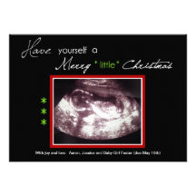 Foto för Ultrasound för gravidjulkort Inbjudan