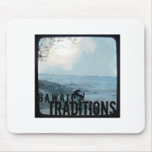 Foto Mousepad för strand för Hawaii traditionsvint Mus Mattor