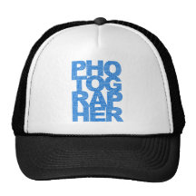 Fotograf - blåtttext baseball hat